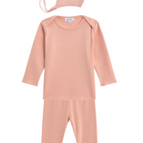 OUBON COTTON 2 PIECE W/BONNET (3M-18M)