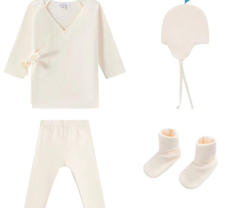 OUBON FLEECE 4 PIECE SET (1M-12M)