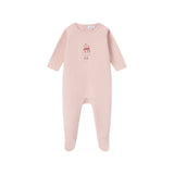 OUBON GIFT BOX GIRLS FOOTIE W/HAT (3M-9M)
