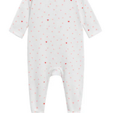 OUBON HEART PRINT FOOTIE (1M-9M)