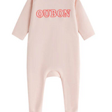 OUBON PATCHWORK GIRLS FOOTIE (1M-9M)