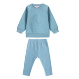 OUBON SAIL BOAT LONG SLEEVE SWEAT SET (9M-3Y)