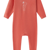OUBON VELOUR BEAR PRINT GIRLS SET (1M-9M)