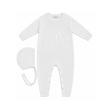 OUBON WOOL KNIT ONE PIECE W/HAT (3M-6M)