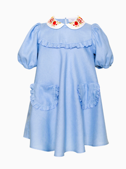 PAADE MODE AFTERNOON EMB COLLAR DRESS(2-11Y)