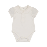 PELUCHE SS ONESIE W/PUFF SLEEVE (3M-24M)
