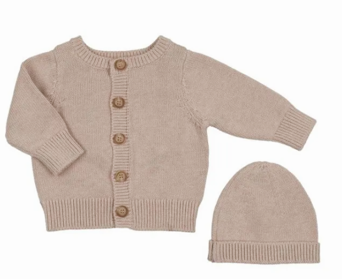 PELUCHE EMBOSSED KNIT CARDIGAN (3M-18M)