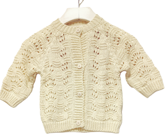 PEQUENO TOCON CALADO BABY CARDI (6M-24M)