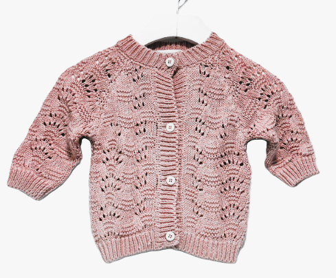 PEQUENO TOCON CALADO BABY CARDI (6M-24M)