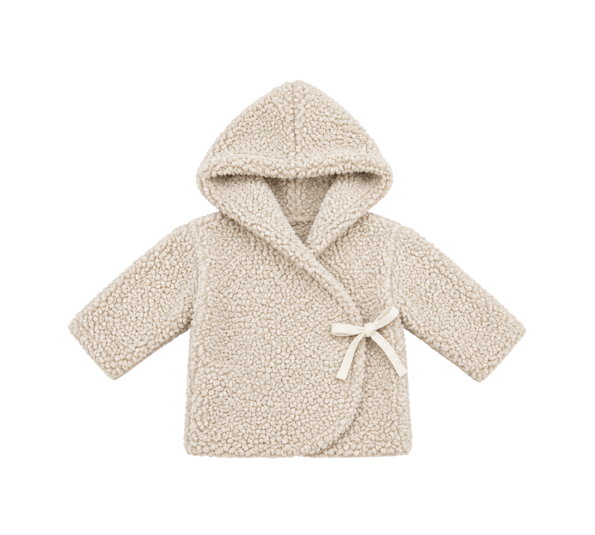 PEQUENO TOCON CROSSED BOUCLY COAT (6M-36M)