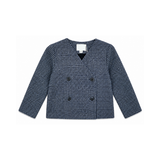 PERNILLE COLLARLESS DOUBLE BREASTED BLAZER (18M-4Y)