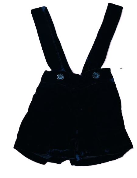 PERNILLE SHORT VELVET SUSPENDERS (2-5Y)