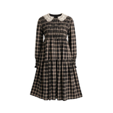 PERNILLE CROCHET LACE PETERPAN COLLAR DRESS(2-12Y)