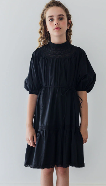 PETITE AMALIE LACE YOKE SMOCK DRESS (10-18Y)