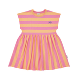 PETIT BLUSH STRIPE DRESS (2-12Y)