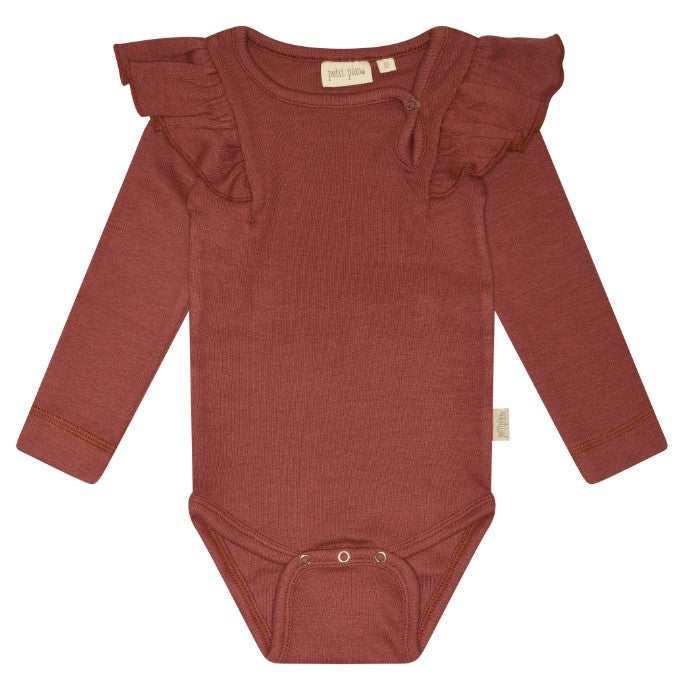 PETIT PIAO LS BODY FRILL (6M-2Y)