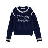 PHILOSOPHY LS CABLE KNIT SWEATER (10-14Y)