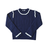 PHILOSOPHY LS CABLE KNIT SWEATER (10-14Y)