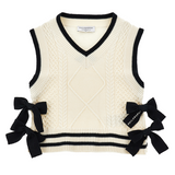 PHILOSOPHY KNIT VEST WITH BOWS (10-14A)