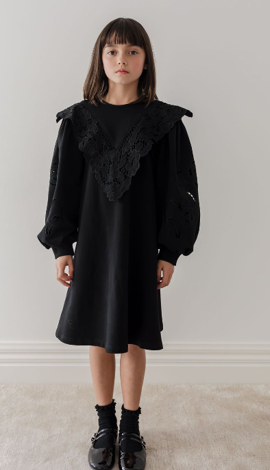 PINK LABEL CUT OUT SWEAT DRESS(3-12Y)