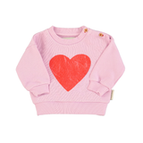 PIUPIUCHICK HEART PRINT SWEATSHIRT (12M-10Y)
