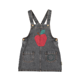 PIUPIUCHICK SHORT DRESS W/STRAPS (3-6Y)