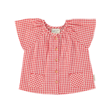 PIUPIUCHICK BUTTERFLY SLEEVES BLOUSE (12M-24M)