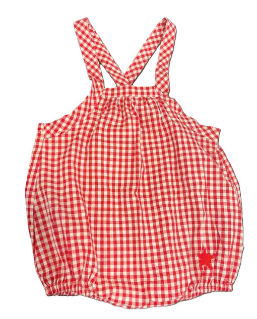 PIUPIUCHICK CHECKERED BABY ROMPER (6M-24M)