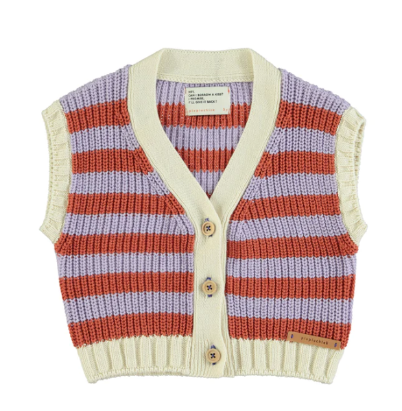 PUIPUICHICK KNITTED WAISTCOAT (3-14Y)