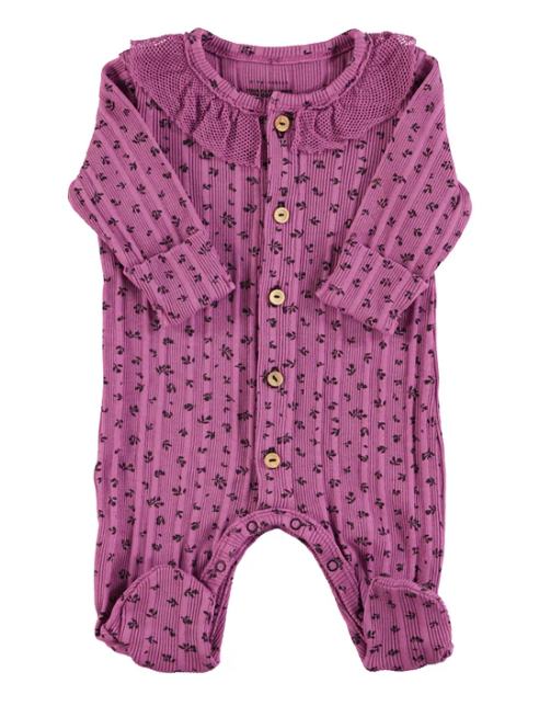 PIUPIUCHICK NB BABYGROW W/COLLAR(1M-6M)