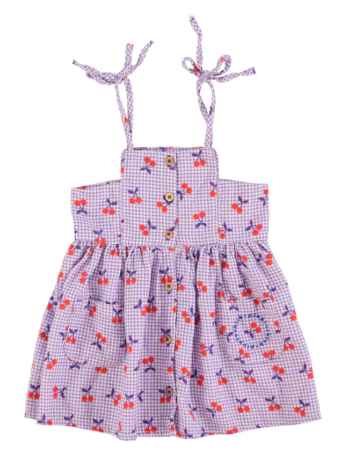 PIUPIUCHICK SHORT DRESS W/CHERRIES(3-4Y)