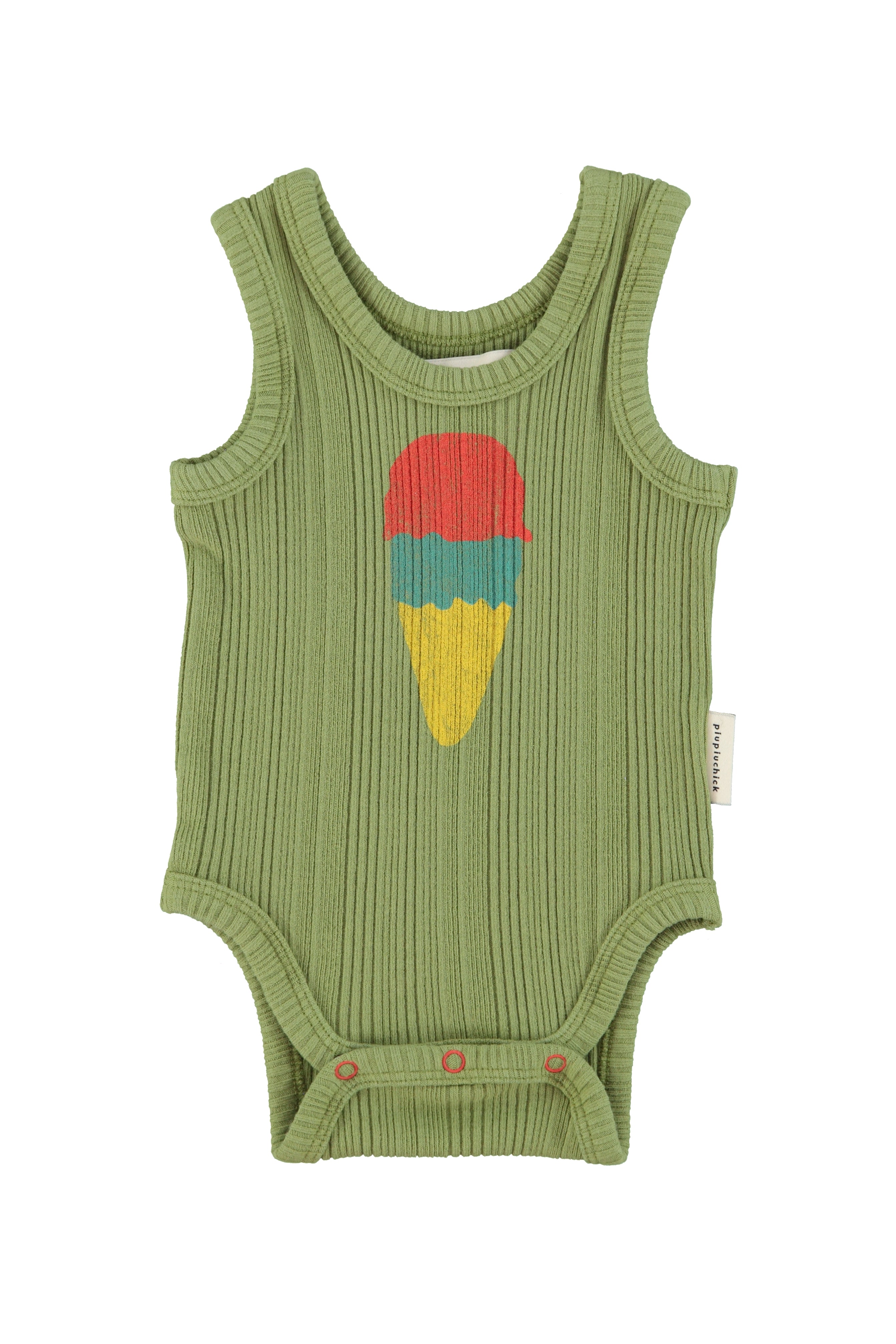 PIUPIUCHICK SLEEVELESS BODYSUIT (6M-24M)