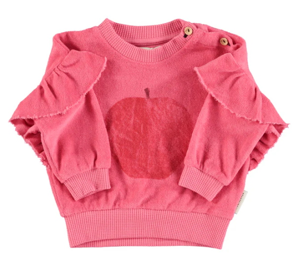 PUIPUICHICK TERRY APPLE SWEATSHIRT(6M-10Y)