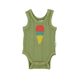 PIUPIUCHICK SLEEVELESS BODYSUIT (6M-24M) - Klade Children's Boutique