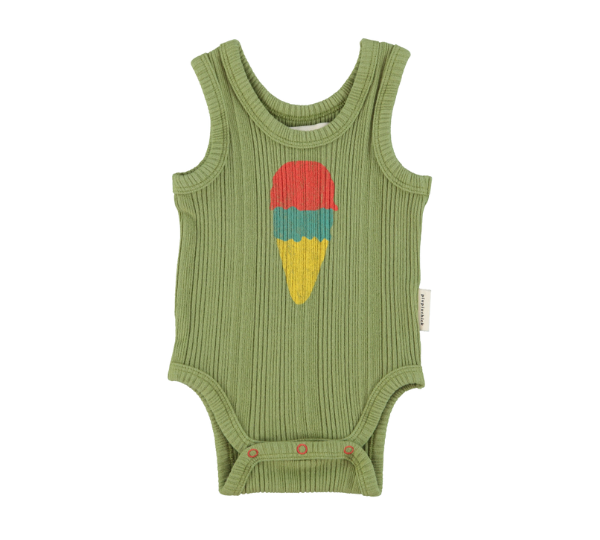 PIUPIUCHICK SLEEVELESS BODYSUIT (6M-24M) - Klade Children's Boutique
