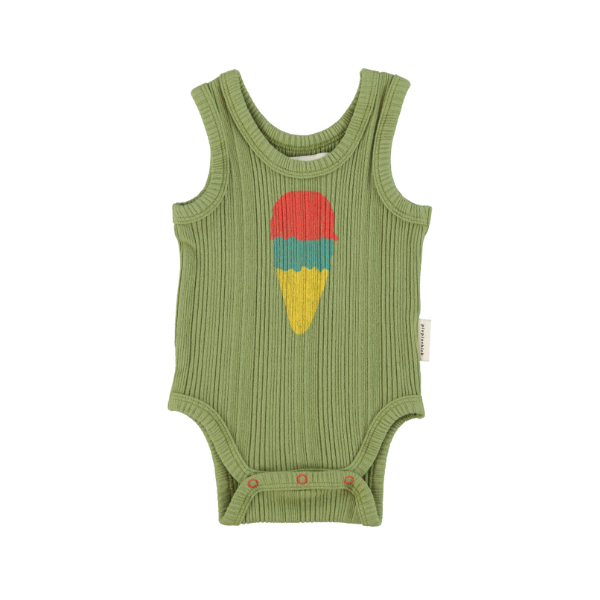 PIUPIUCHICK SLEEVELESS BODYSUIT (6M-24M) - Klade Children's Boutique