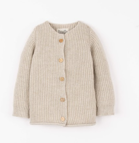POPELIN  BRIOCHE STITCH JACKET (9M-3Y)