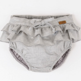 POPELIN DOUBLE FRILL CULOTTE (9M-3Y)