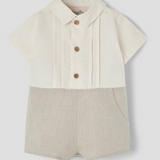 POPELIN SHIRT COLLAR JUMPSUIT (9M-24M)