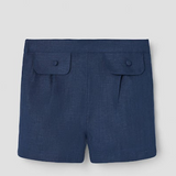 POPELIN STRIPED SHORTS WITH FLAPS (18M-4Y)