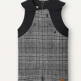 POPELIN WOOLLEN DUNGAREES W/COLLAR(12M-24M)