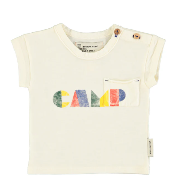 PIUPIUCHICK CAMP PRINT TSHIRT (12M-4Y)