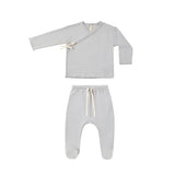 QUINCY MAE WRAP TOP W/FOOTED PANTS(0M-6M)