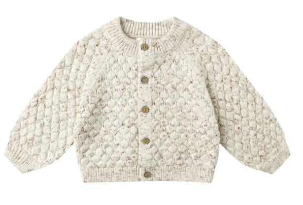 QUINCY MAE BUBBLE KNIT CARDI W/BLOOMER(3M-3Y)