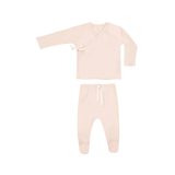 QUINCY MAE WRAP TOP & FOOTED PANTS(3-6M)