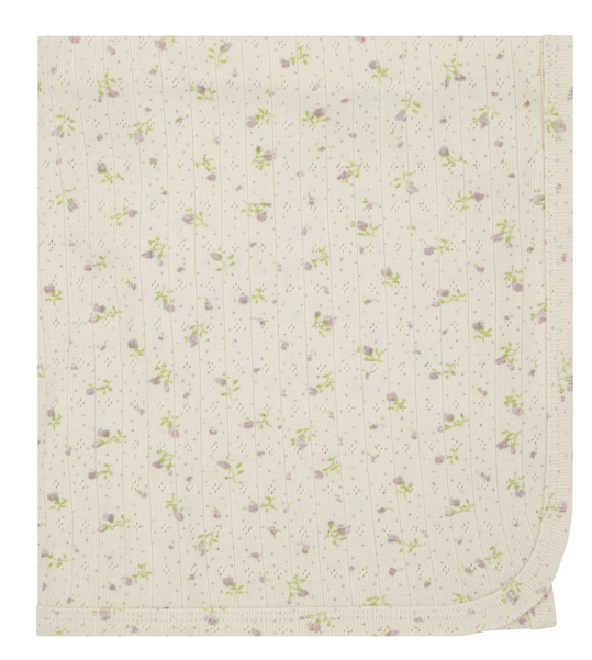 RA & DA FLORAL POINTELLE BLANKET (OS)