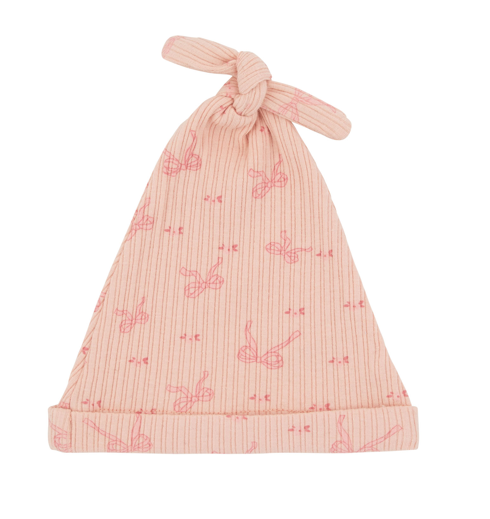 RA & DA MOCKWRAP BOW PRINT HAT (3M-6M)