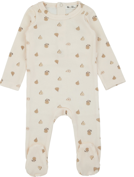 RA & DA PEAR PRINTED FOOTIE (3M-18M)