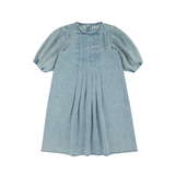 RA & DA FRONT PLEAT DENIM DRESS (2-12Y)