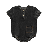 RA & DA DENIM POCKET ROMPER (12M-24M)